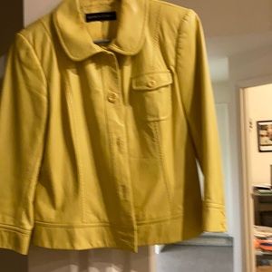 Yellow leather jacket